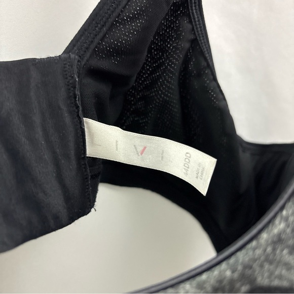 Livi Lane Bryant Max Support Underwire Gray Black Sports Bra 44DDD High Impact - Picture 8 of 12